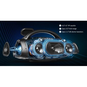  Портативная колонка W-King X20 черный 