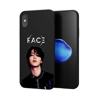  Силиконовый чехол DesignOnCase для iPhone XS/X (Айфон Икс (Икс Эс), с принтом Face БТС 