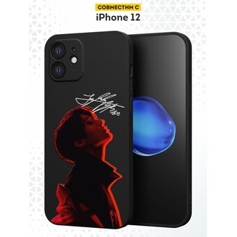  Силиконовый чехол  DesignOnCase для iPhone 12 (Айфон 12 ), с принтом Чонгук эстетика 