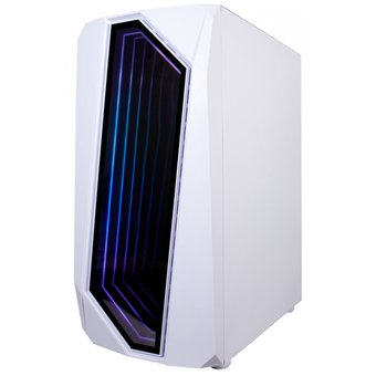  Корпус 1STPLAYER Infinite Space IS6 White (IS6-WH-1F1-W) / ATX, TG / 1x120mm LED fan inc. 