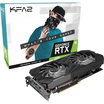  Видеокарта KFA2 RTX3060 12GB (36NOL7MD2NEK) LHR RTX 3060 X Black 12GB 