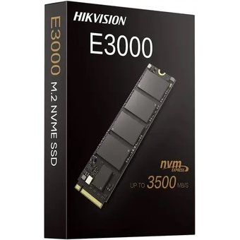  SSD HIKVision E3000 Series (HS-SSD-E3000/256G) 256GB (PCI-E 3.0 x4, up to 3230/1240MBs, 3D NAND, 112TBW, NVMe, 22x80mm) 
