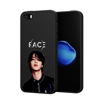  Силиконовый чехол DesignOnCase для iPhone 5/5s/SE (Айфон 5, 5с и СЕ), с принтом Face БТС 