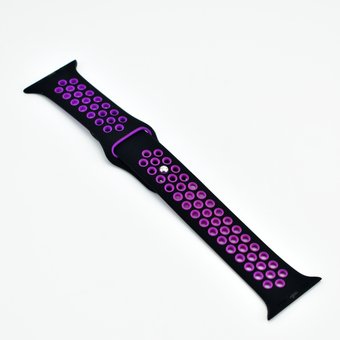  Ремешок Apple Watch Nike 44/42 mm чёрный/фиолетовый 6 