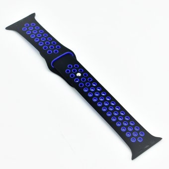  Ремешок Apple Watch Nike 44/42 mm чёрный/синий 8 