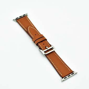  Ремешок на Apple Watch 38mm кожаный коричневый 