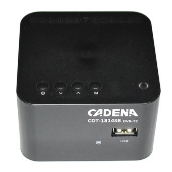  Ресивер DVB-T2 Cadena CDT-1814SB черный 