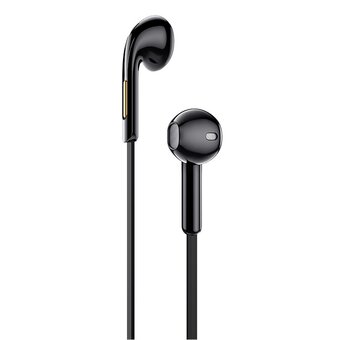  Наушники HOCO M55 Memory sound wire control earphones with mic black 
