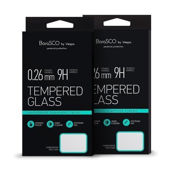  Защитное стекло BoraSCO 3D для Samsung Galaxy A80 Черная рамка 