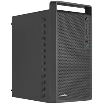  Корпус AeroCool CS-109-S-BK-v1 (4711099472390) MiniTower (mATX, USB3x1, USB2x2, 120mm fan,без БП) 