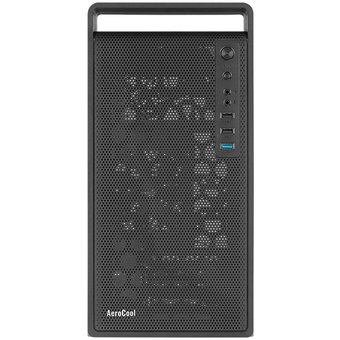  Корпус AeroCool CS-109-S-BK-v1 (4711099472390) MiniTower (mATX, USB3x1, USB2x2, 120mm fan,без БП) 