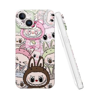  Силиконовый чехол Mcover для iPhone 14 (Айфон 14), с принтом Лабабу граффити 