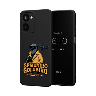  Силиконовый чехол Mcover для Realme 10 (Риалми 10), с принтом Шпионино голубино 