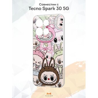  Силиконовый чехол Mcover для Tecno Spark 30 5G, с принтом Лабабу граффити 