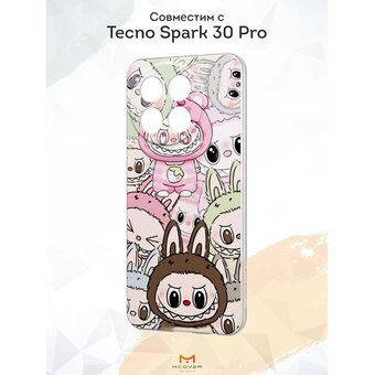  Силиконовый чехол Mcover для Tecno Spark 30 Pro, с принтом Лабабу граффити 