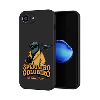  Силиконовый чехол Mcover для iPhone 16E, с принтом Шпионино голубино 
