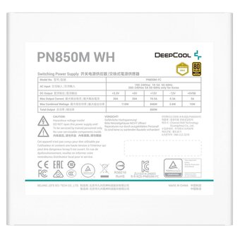 Блок питания Deepcool PN850M WH (R-PN850M-FC0W-WGEU) 