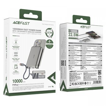  Внешний аккумулятор ACEFAST M18 PD20W/22.5W 10000mAh черный 