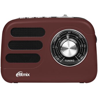  Радиоприемник Ritmix RPR-033 коричневый 