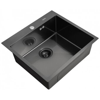  Кухонная мойка Arfeka AF 550x505 Black PVD Nano 