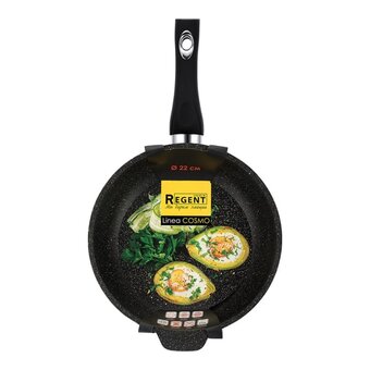  Сковорода Regent inox Linea Cosmo 93-AL-CS-1-22 черный гранит 