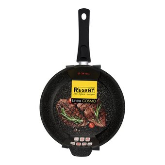  Сковорода Regent inox Cosmo 93-AL-CS-1-24S черный 