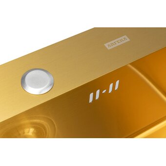  Кухонная мойка Arfeka Eco AR 500х500 Golden PVD Nano 