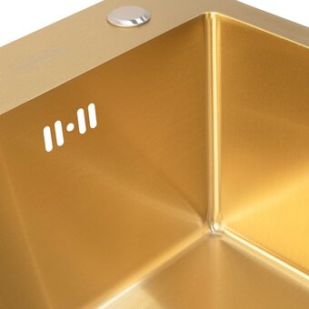  Кухонная мойка Arfeka Eco AR 500х500 Golden PVD Nano 