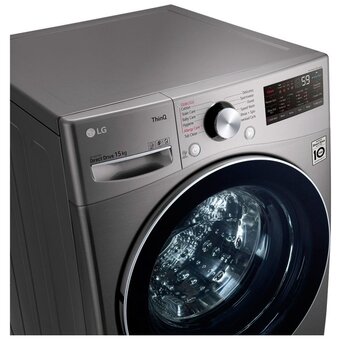  Стиральная машина LG F0L9DYP2S серый 