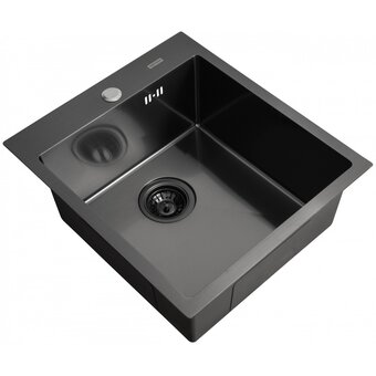  Кухонная мойка Arfeka AF 450х505 Black PVD Nano 