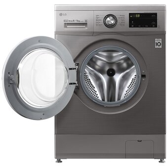  Стиральная машина LG F4J3TMG5P серый 