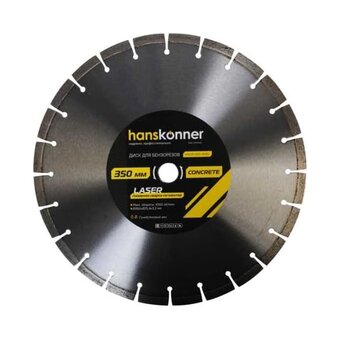  Алмазный диск Hanskonner H9021-350-25SC (350x25,4 Laser Concrete, для бензорезов) 