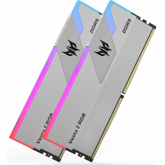  ОЗУ Acer Predator Vesta II RGB (Vesta2-64GB-6000-2R8-V4) (BL.9BWWR.371) 64Gb (2x32) DDR5 6000Mhz CL30 (30-38-38-76) 1.35V Silver 