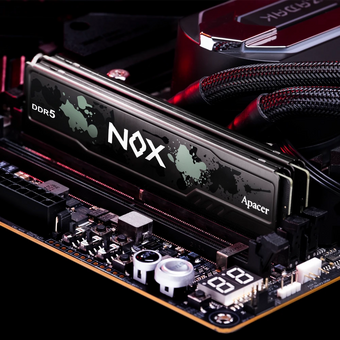  ОЗУ APACER NOX (AH5U64G62C532MBAA-2) DDR5 DIMM 6200-40 2048x8 64GB 1.35V OC DDR5 w/HS RP-K2 