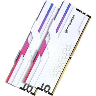  ОЗУ Acer Predator Hermes RGB (Hermes-32GB-6800-1R8-V4) (BL.9BWWR.399) 32Gb (2x16) DDR5 6800Mhz CL32 (32-45-45-108) 1.4V with Fan White 