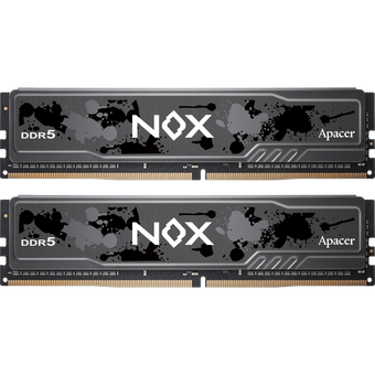  ОЗУ APACER NOX (AH5U64G62C532MBAA-2) DDR5 DIMM 6200-40 2048x8 64GB 1.35V OC DDR5 w/HS RP-K2 