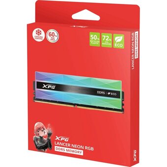  ОЗУ ADATA AX5U6400C3216G-DCLANRSG DDR5 DIMM 32GB 6400MHz 2*16GB 32-39-39 Silver Gray RGB 