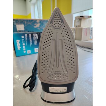  УЦ Утюг BBK ISE-2405 черный/серебро (плохая упаковка, замена терморегулятора) 