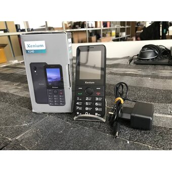  УЦ Мобильный телефон Philips Xenium X240 Black (После СЦ, замена АКБ, нет ГТ, потёртости, ПУ) 