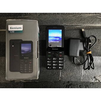  УЦ Мобильный телефон Philips Xenium X240 Black (После СЦ, замена АКБ, нет ГТ, потёртости, ПУ) 