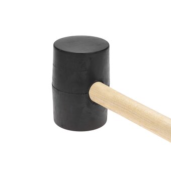  Киянка резиновая Kranz KR-12-8146 1130 г, черная, деревянная рукоятка 