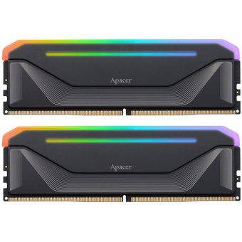  ОЗУ Apacer NOX RGB (AH5U32G60C622NBAA-2) DDR5 32GB 6000MHz DIMM Black CL38 1.35V Kit (2x16GB) (Retail) 2048*8 Heat Sink (Retail) 