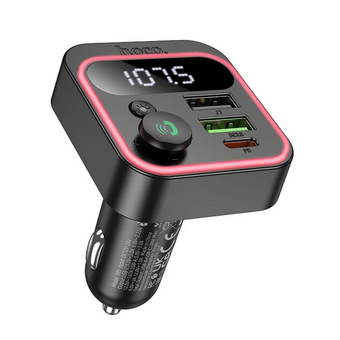  АЗУ Bluetooth FM Трансмиттер HOCO E85 Tiger PD20W+QC3.0 черный 