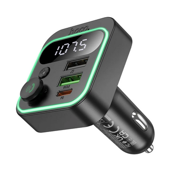  АЗУ Bluetooth FM Трансмиттер HOCO E85 Tiger PD20W+QC3.0 черный 