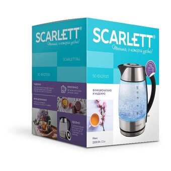  Электрочайник Scarlett SC-EK27G13 сталь 