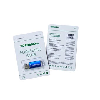  USB-флешка TOPOMAX PK-RocketBL 64G USB 2.0 синий нс 