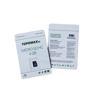  Карта памяти TOPOMAX microSDHC 4GB Class10 нс 