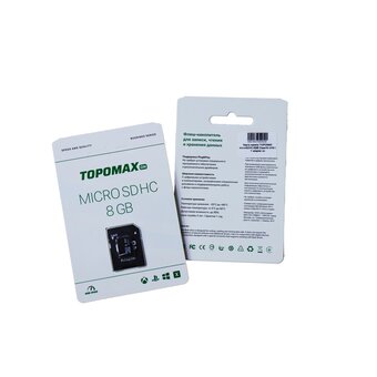  Карта памяти TOPOMAX microSDHC 8GB Class10 UHS-I + adapter нс 4657837590509 