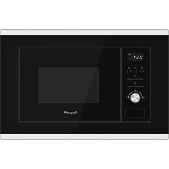  Встраиваемая микроволновая печь Weissgauff BMWO-207 Grill черный/нержавеющая сталь 