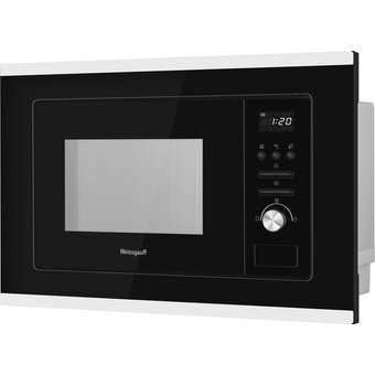  Встраиваемая микроволновая печь Weissgauff BMWO-207 Grill черный/нержавеющая сталь 